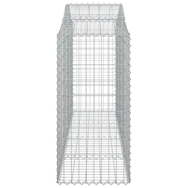 Cestas De Gaviones 6 Uds Forma De Arco Hierro 200x50x120/140 Cm
