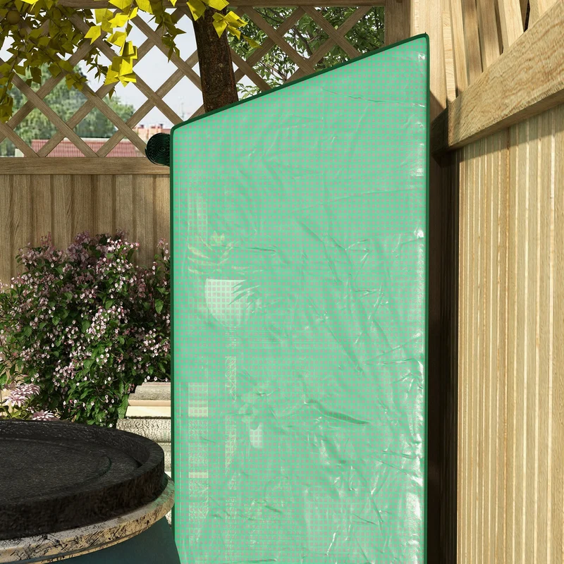 Outsunny Invernadero De Jardín De 3 Niveles 143x46x141/151 Cm Verde