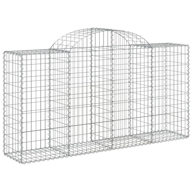 Cestas De Gaviones 50 Uds Forma De Arco Hierro 200x50x100/120cm