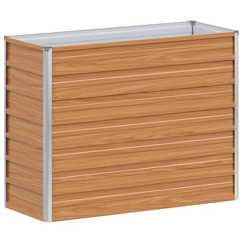 Arriate Elevado Marrón Claro 100 X 40 X 77 Cm Acero Galvanizado