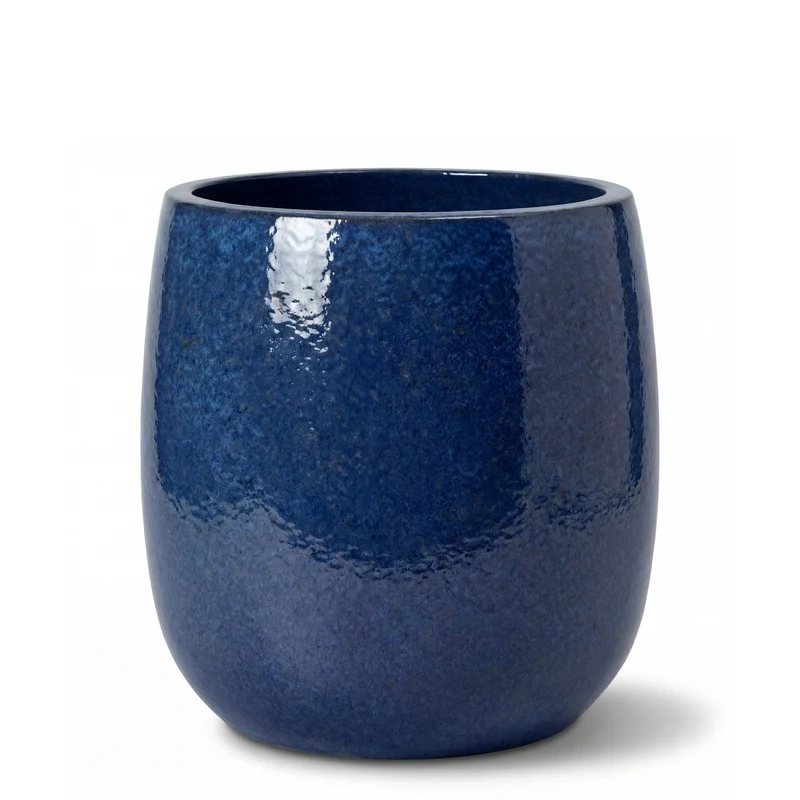 Pot SOCRATE 32x33cm bleu nuit