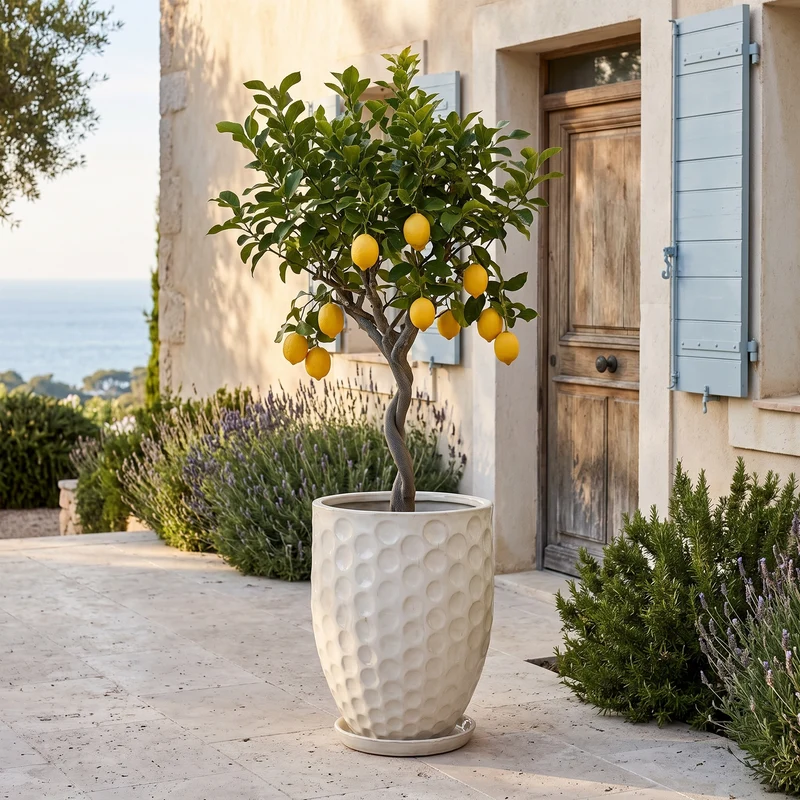 Pot MEROVEE 42x55cm crème