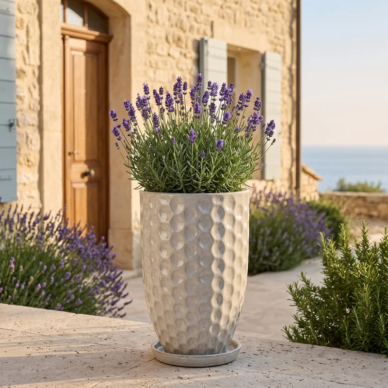 Pot MEROVEE 30x45cm crème