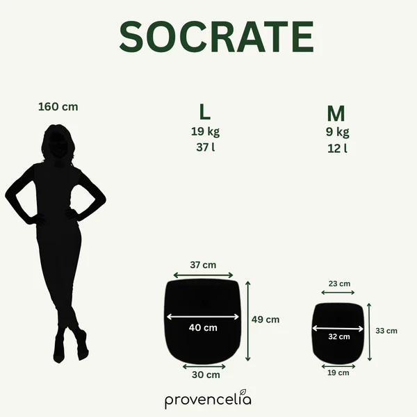 Pot SOCRATE 32x33cm jade