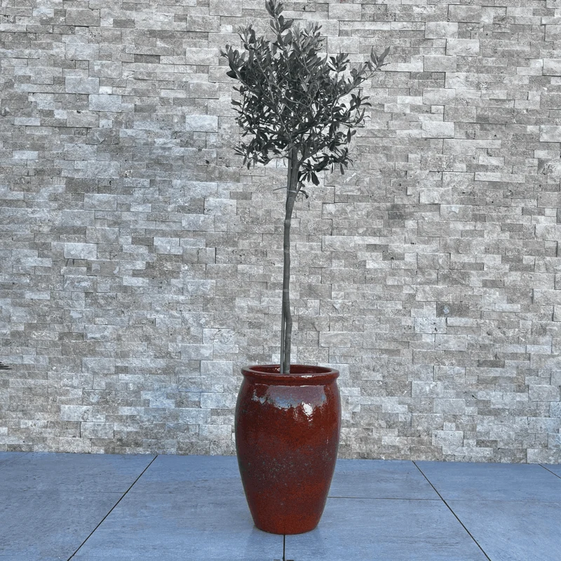 Pot BACCHUS 36x52cm rouille d'automne
