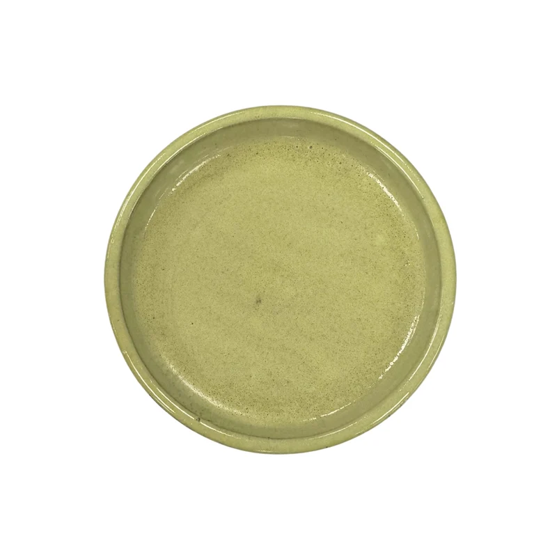 Soucoupe ronde 20cm citron acidulé