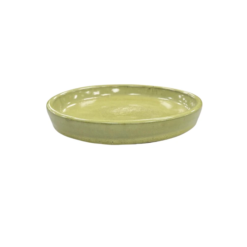 Soucoupe ronde 20cm citron acidulé