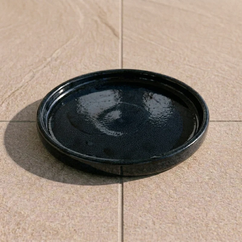 Soucoupe ronde 28cm saphir