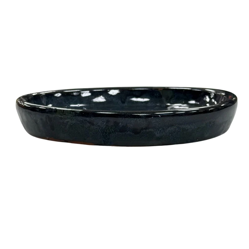 Soucoupe ronde 28cm saphir