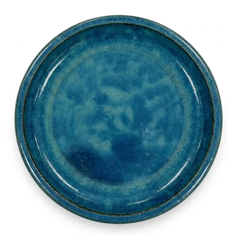 Soucoupe ronde 28cm brume de jade