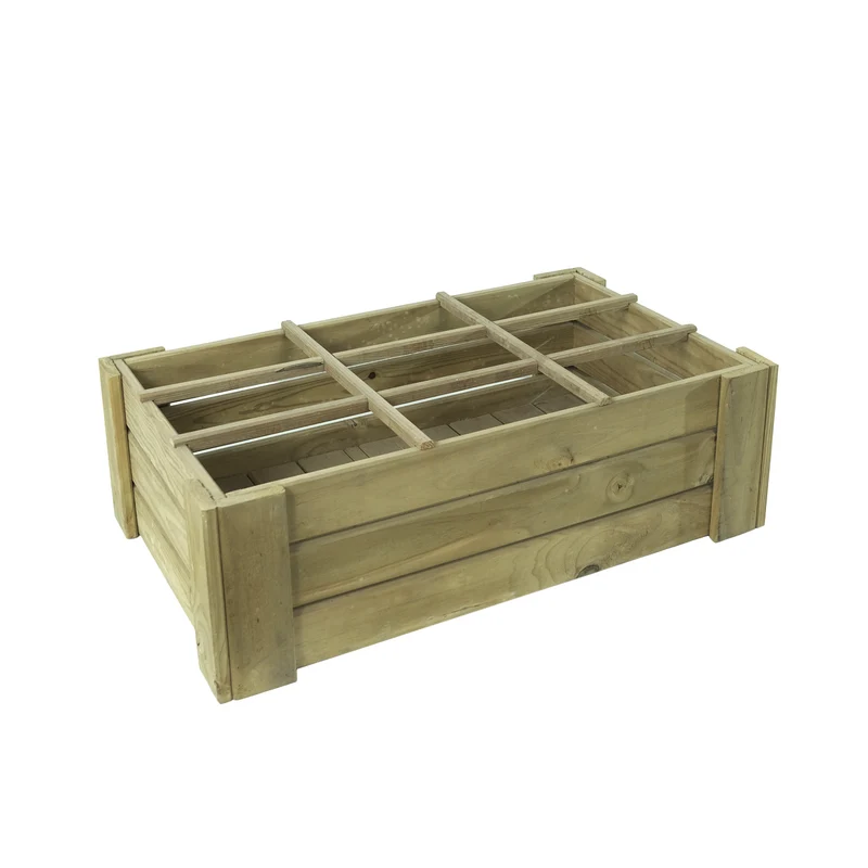 Cajón De Cultivo Vidahu Suelo Con Separadores Vidahuerto 100x60x27cm.