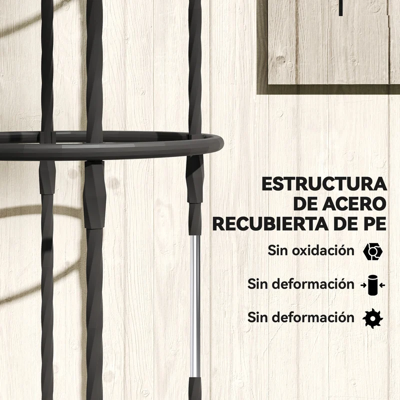 Outsunny Juego De 2 Obeliscos De Jardín De Acero 1,74 M Para Plantas Trepadoras