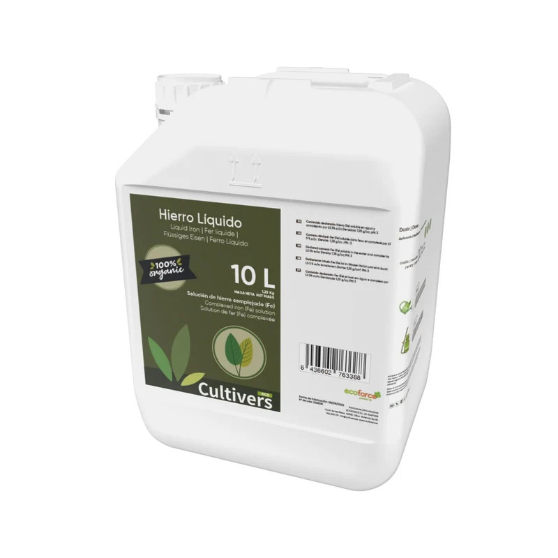 Hierro Liquido Para Plantas Cultivers 1 L