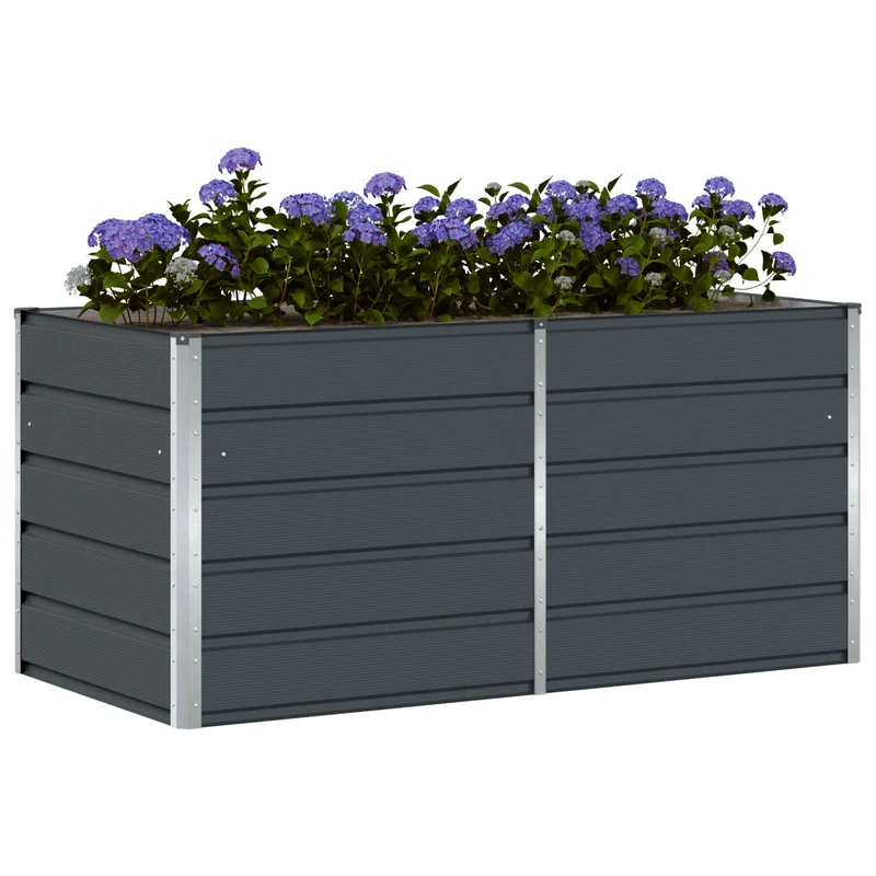 Jardinera Antracita 160 X 80 X 75 Cm Acero