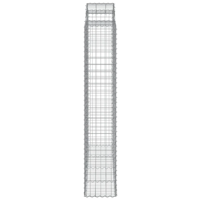 Cestas De Gaviones 15 Uds Forma De Arco Hierro 200x50x220/240cm