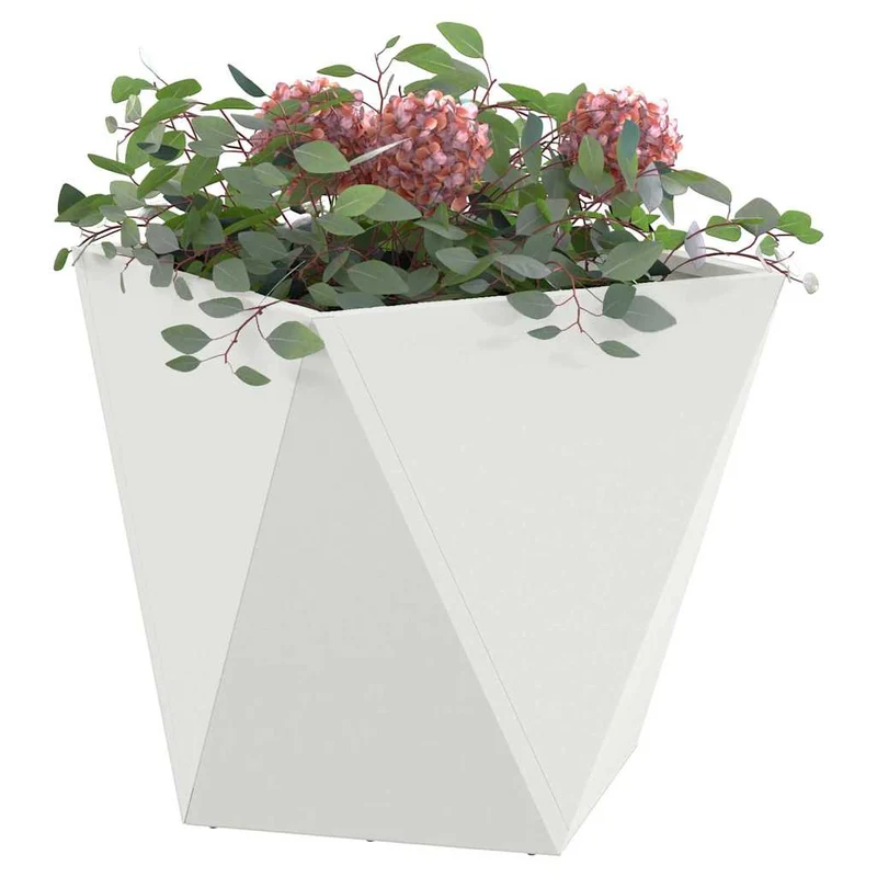 Jardinera 2 Uds. 50 X 50 X 50 Cm Acero