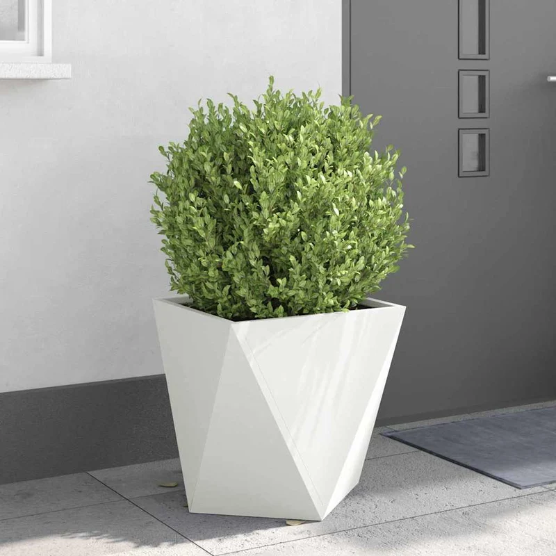 Jardinera 2 Uds. 50 X 50 X 50 Cm Acero
