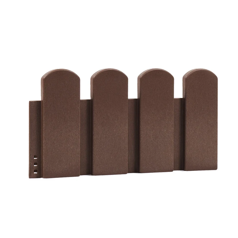 Pack 5 Bordos Tabla Clickborder Lop Marrón Para Jardín - 0,4x0,2 M - Multicolor