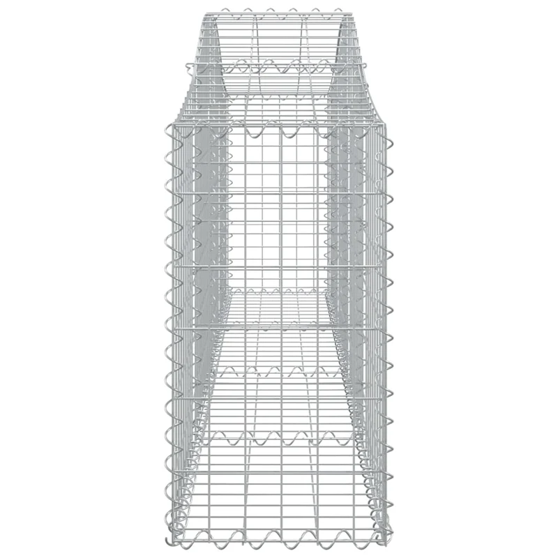 Cestas De Gaviones 13 Uds Forma De Arco Hierro 200x30x60/80 Cm