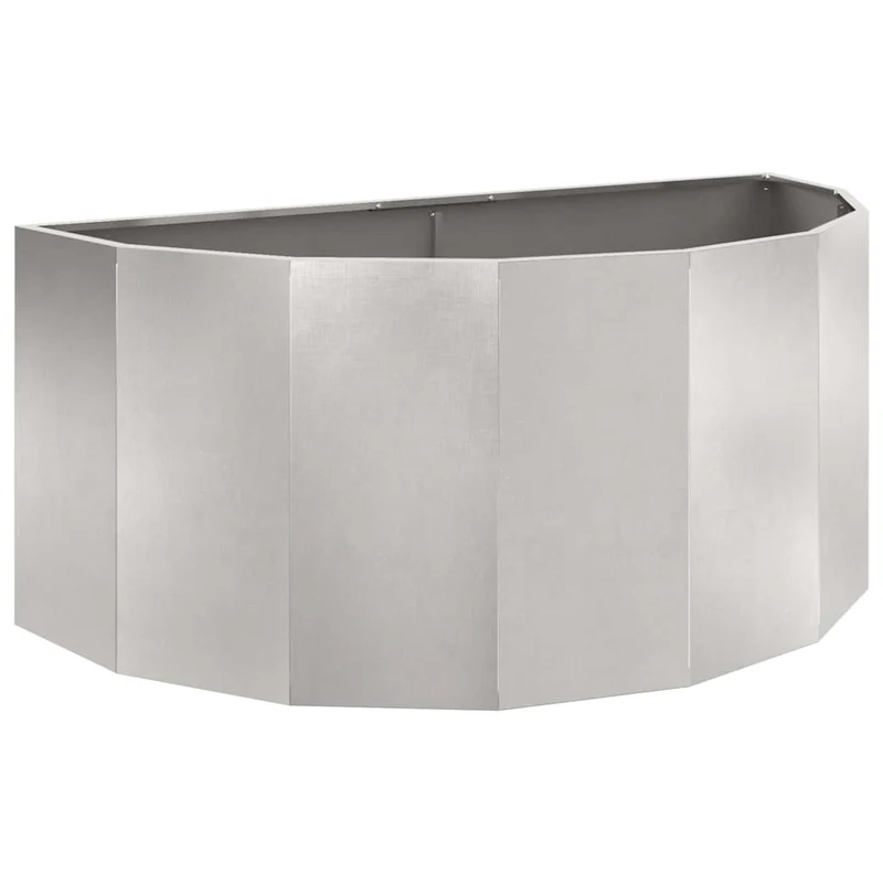 Jardinera Plateado 120 X 60 X 50 Cm Acero Inoxidable