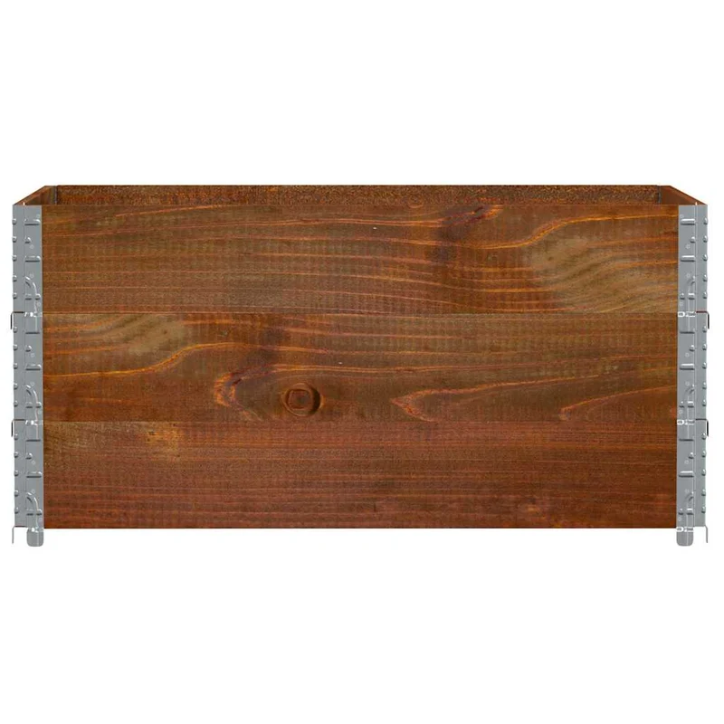 Jardinera De Madera Maciza De Pino Marrón 120x80 Cm