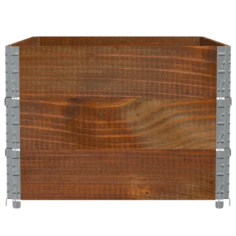 Jardinera De Madera Maciza De Pino Marrón 120x80 Cm