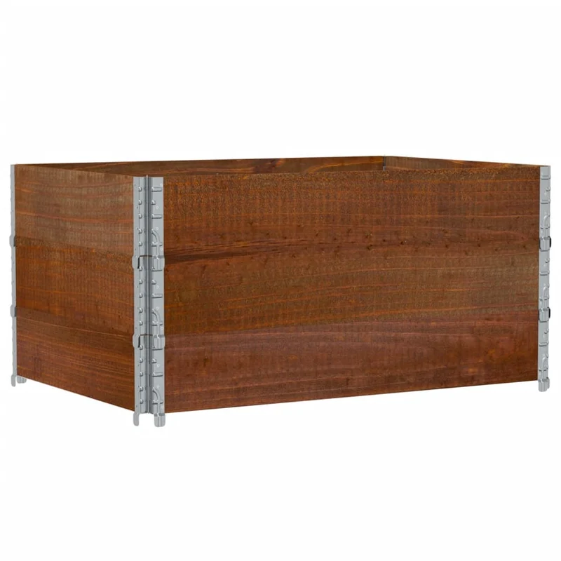 Jardinera De Madera Maciza De Pino Marrón 120x80 Cm