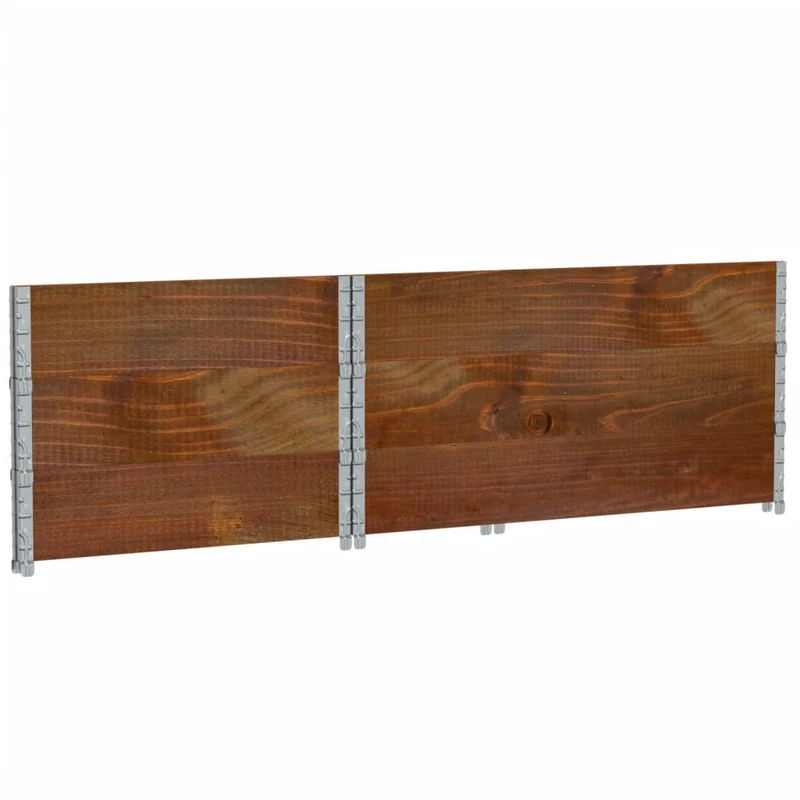 Jardinera De Madera Maciza De Pino Marrón 120x80 Cm