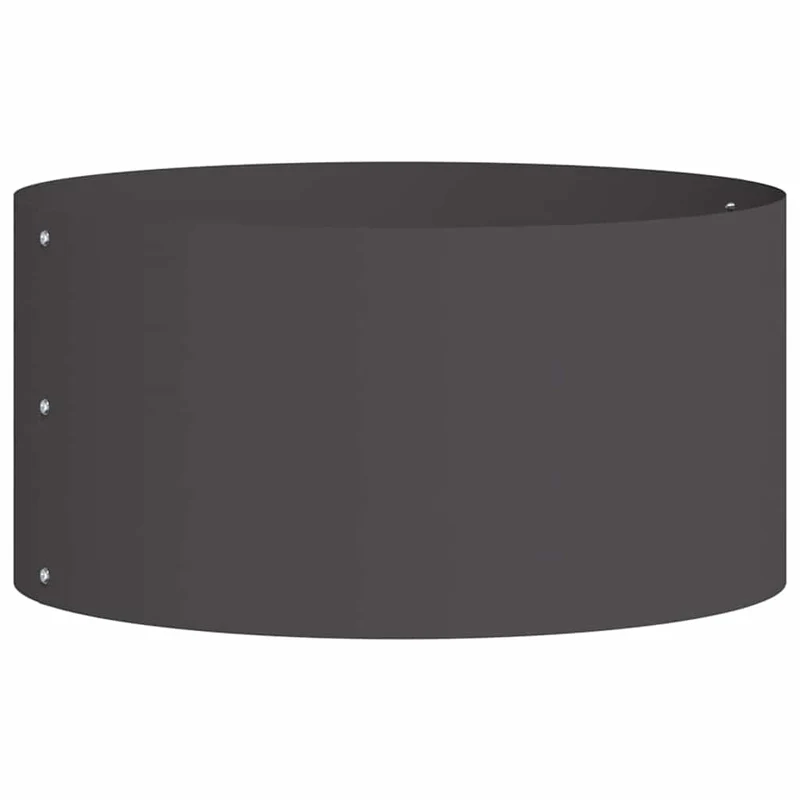 Anillo Para Maceta Negro 40 X 40 X 20 Cm Acero Laminado En Frío