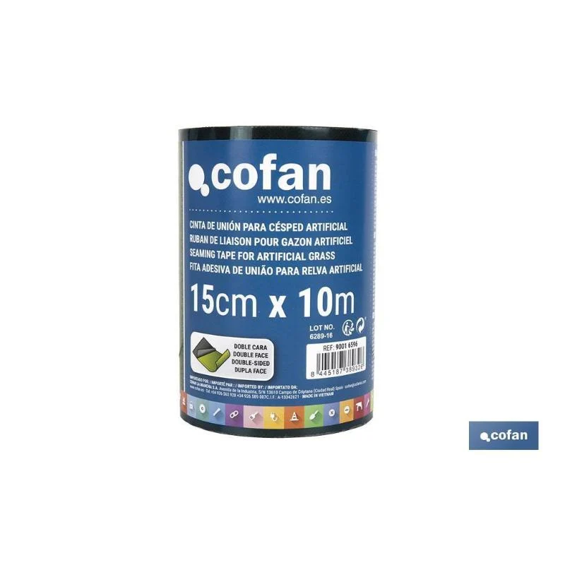 Cinta De Unión Para Césped Artificial Doble Cara 15 Cm X 10 M Verde