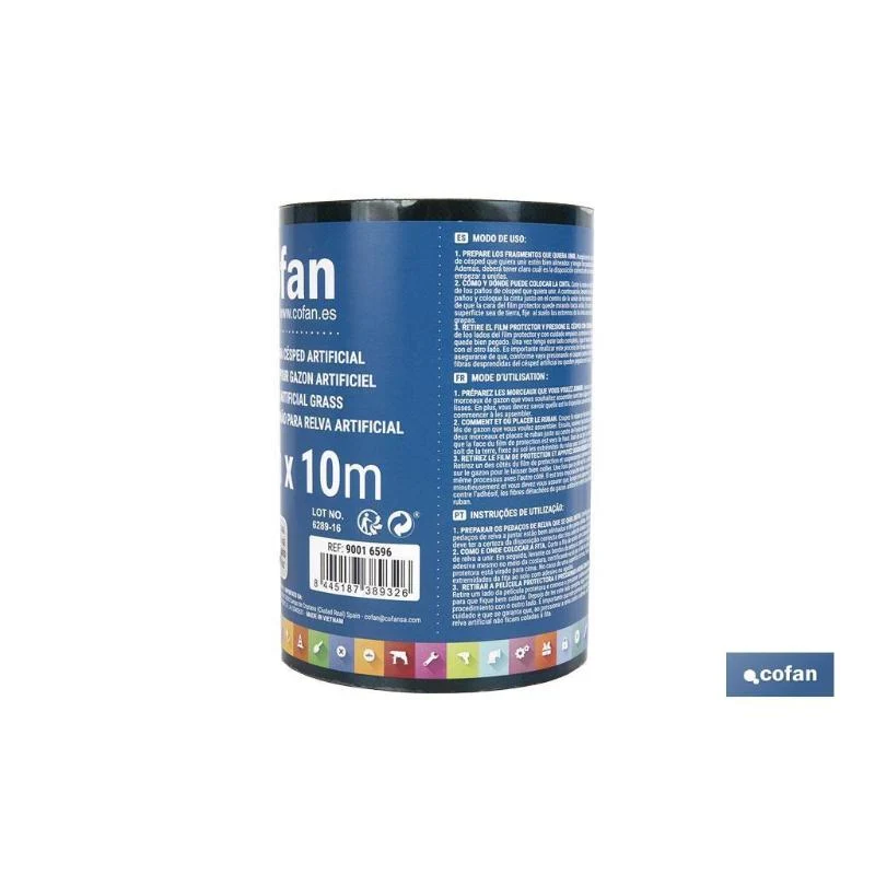 Cinta De Unión Para Césped Artificial Doble Cara 15 Cm X 10 M Verde