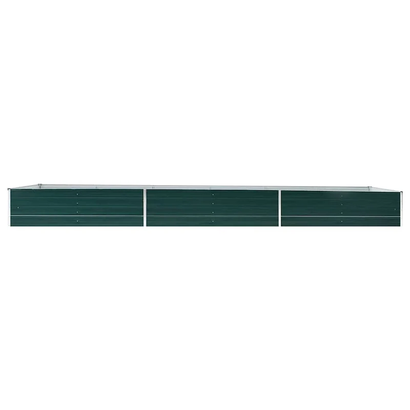 Arriate De Jardín De Acero Galvanizado Verde 480x80x45 Cm
