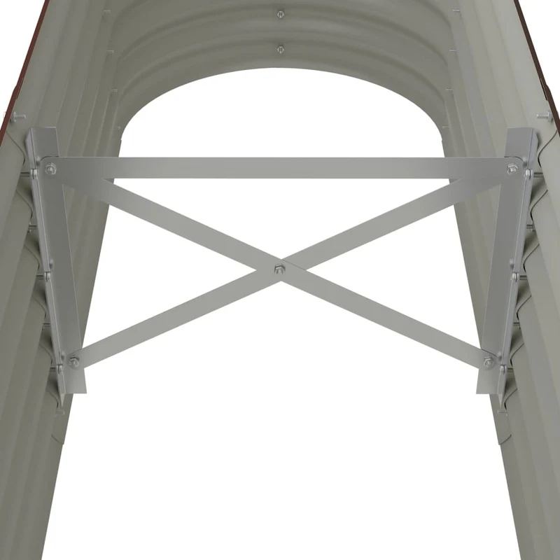 Jardinera Arriate Acero Galvanizado Marrón 152x40x36 Cm