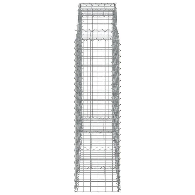 Cestas Gaviones 6 Uds Forma De Arco Hierro 200x50x140/160 Cm