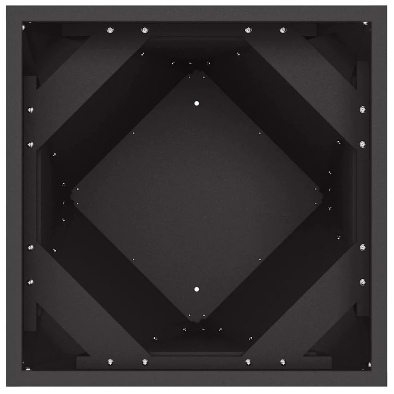 Jardinera Negro 30 X 30 X 75 Cm Acero