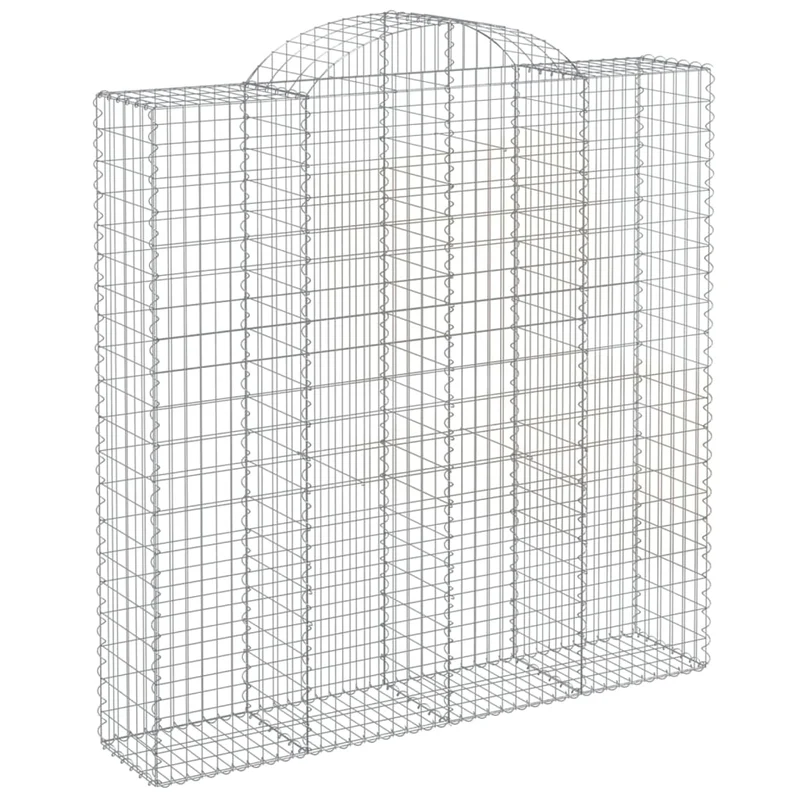 Cestas De Gaviones 11 Uds Forma De Arco Hierro 200x50x200/220cm