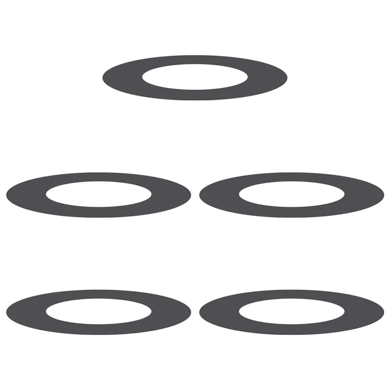 Adecuado Para Anillos De Árbol Plano 5 Pcs Negro Ø40 / 70 Cm