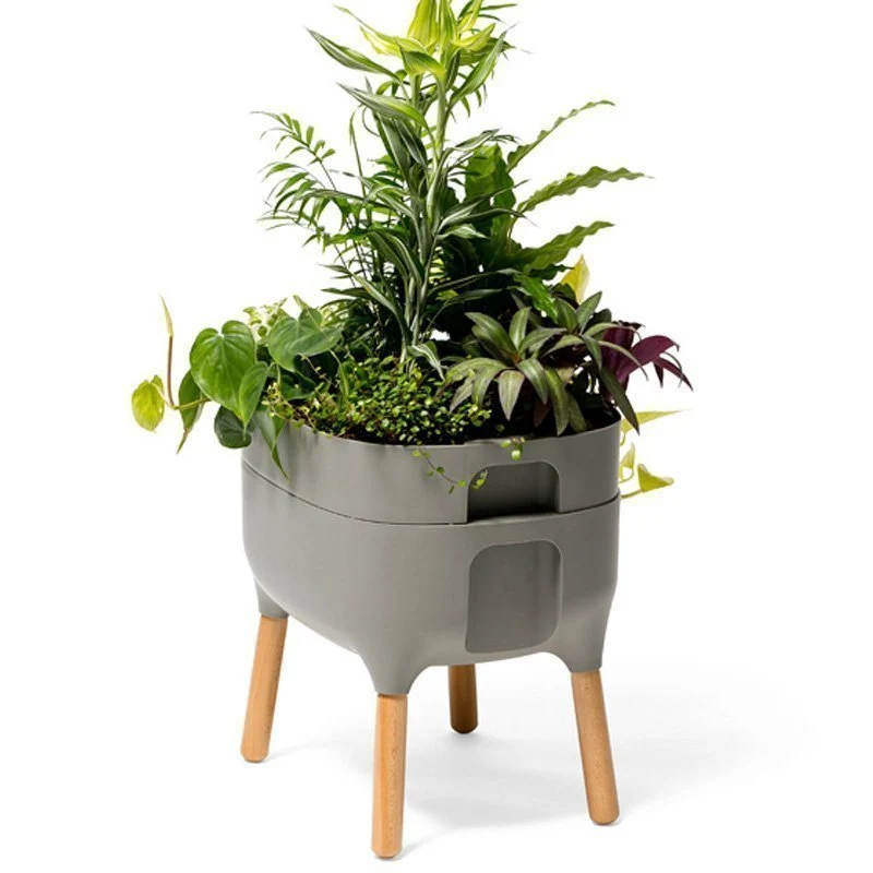 Jardinera Elevada Urbalive Low Antracita Con Auto-riego