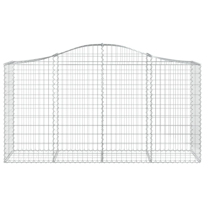 Cestas De Gaviones 6 Uds Forma De Arco Hierro 200x50x100/120 Cm