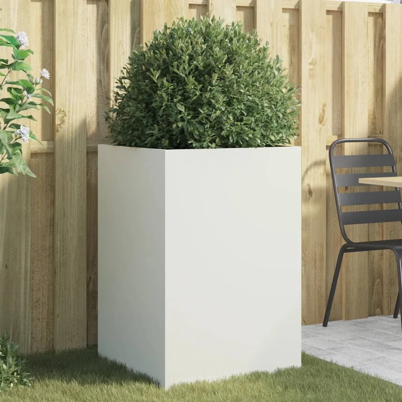 Jardinera Acero Blanco 52x48x75 Cm
