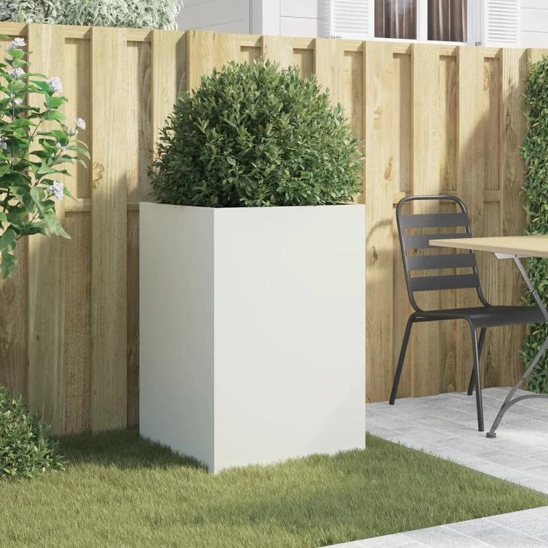 Jardinera Acero Blanco 52x48x75 Cm