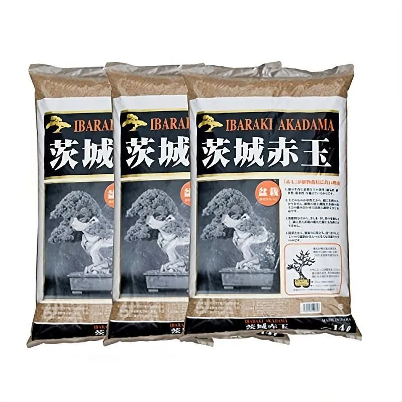 3 Sacos Akadama Hard Quality 14 Litros Grano Medio 3-6 Mm