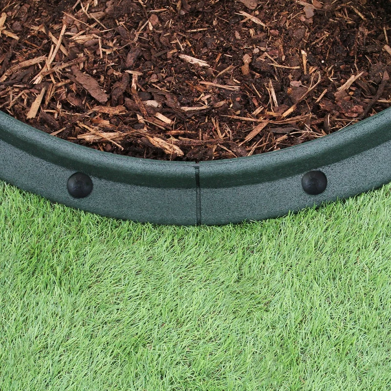 Bordes De Césped Verde Flexibles Jardín Bordes De Césped Paquete De 4 X 1.2m