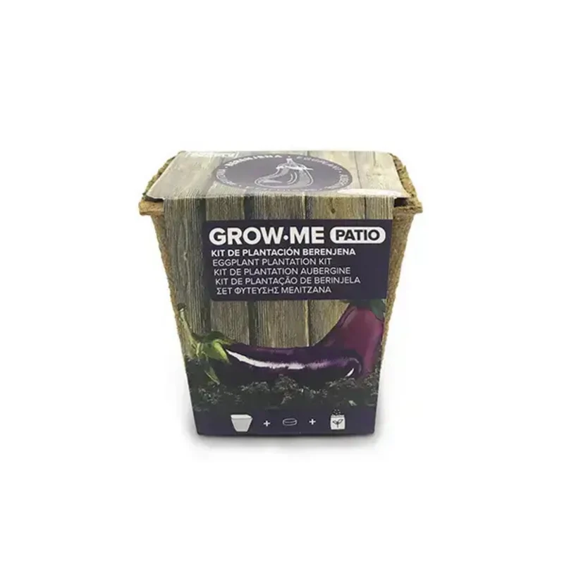 Kit De Cultivo De Berenjena Larga Negra Grow Me – Huerto Urbano Ecológico