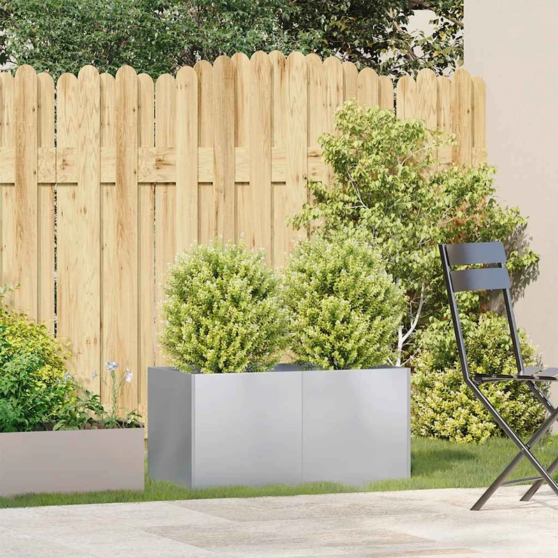 Jardinera 80x40x40 Cm De Acero Galvanizado