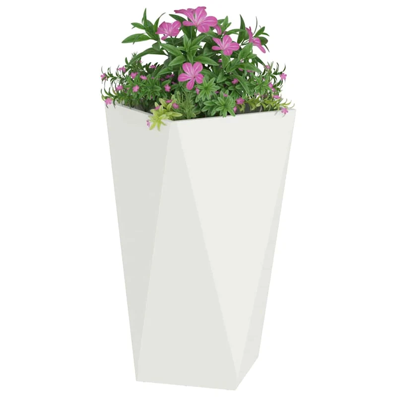 Jardinera 2 Uds. 40 X 40 X 75 Cm Acero