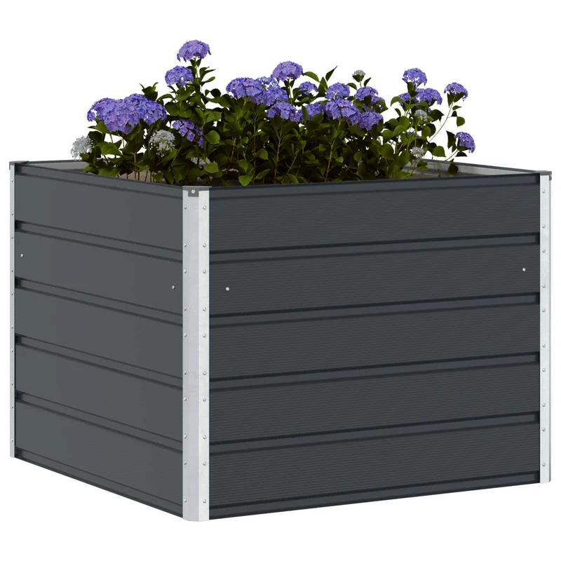 Jardinera Antracita 100 X 100 X 75 Cm Acero