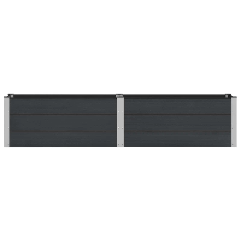 Arriate Elevado Negro 250 X 50 X 54 Cm Wpc Y Aluminio