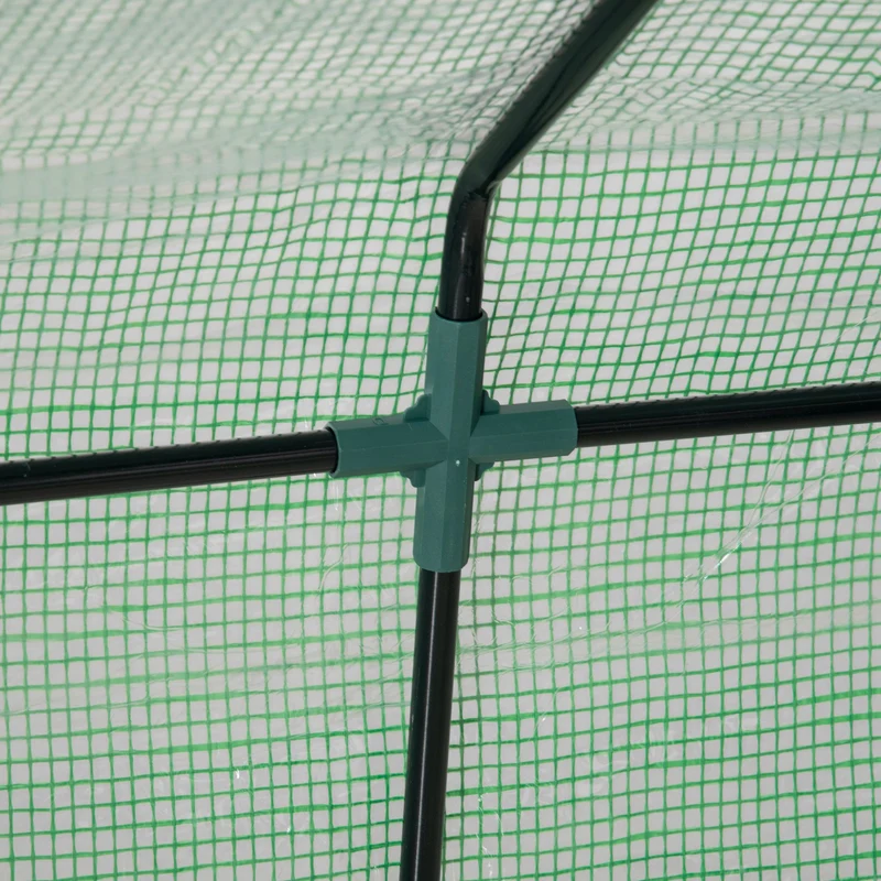 Outsunny Invernadero Pequeño Con Cubierta Doble 180x90x90 Cm Verde