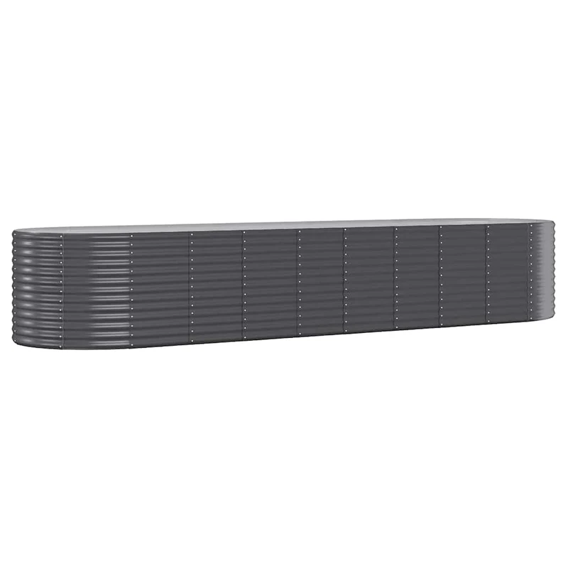 Jardinera Arriate Acero Galvanizado Antracita 396x100x68cm